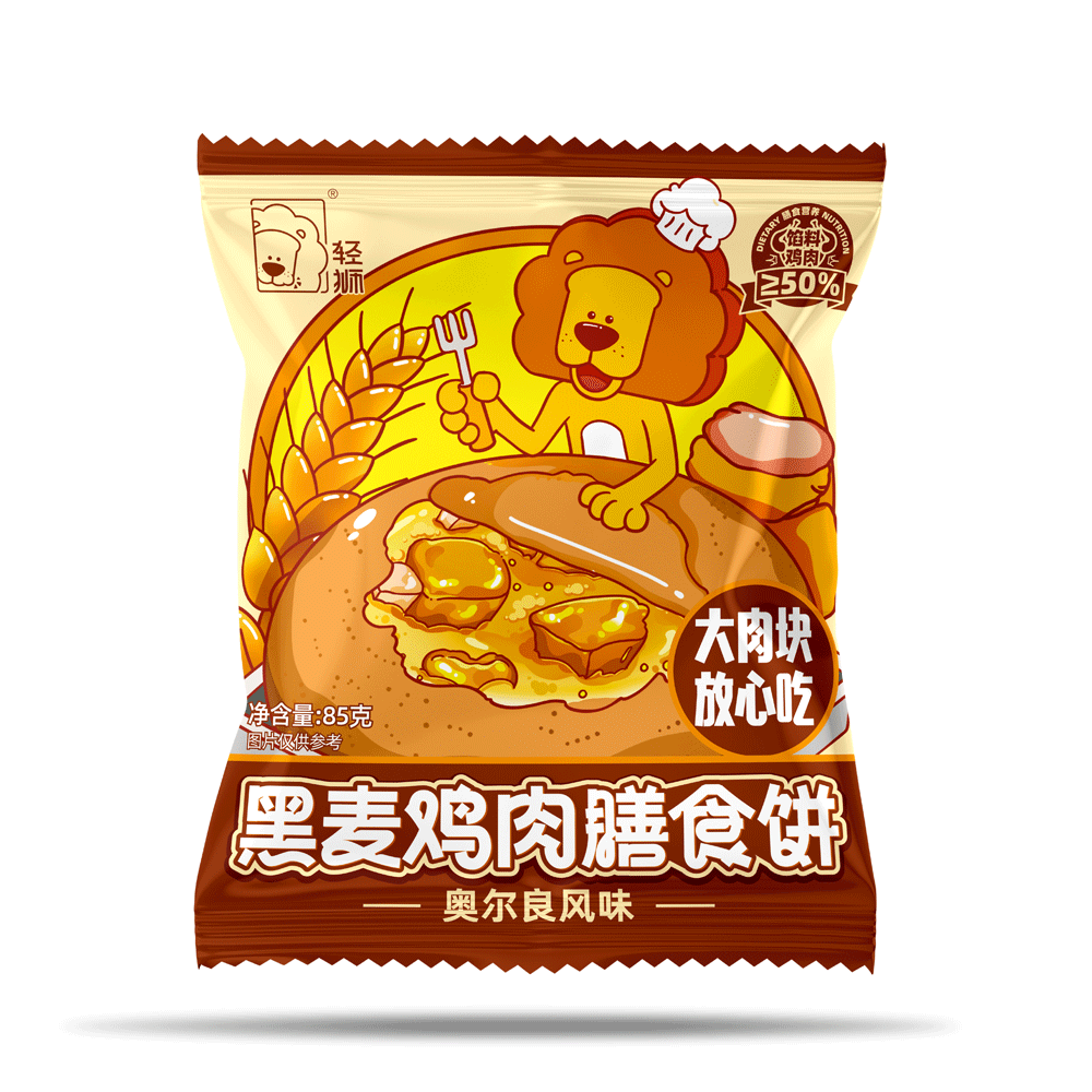 轻狮—黑麦鸡肉膳食饼