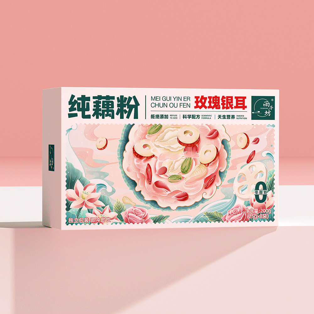 玫瑰银耳纯藕粉